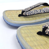 Japanese Setta Sandals Tatami Insole/w Wave Pattern Strap  | H926 5L
